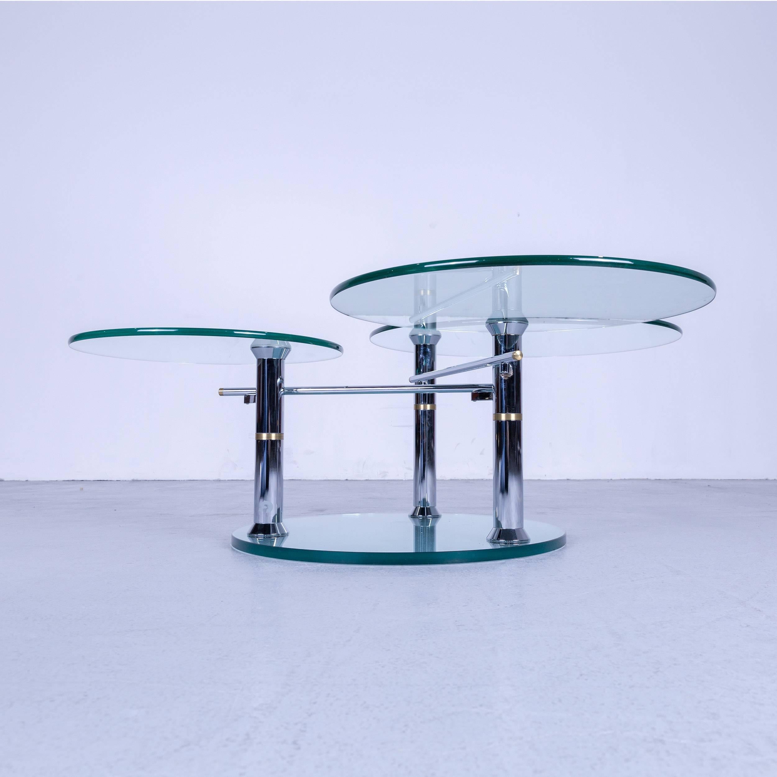 Draenert Intermezzo 1332 Designer Coffee Table Glass Series, Metamorphosen In Good Condition In Cologne, DE