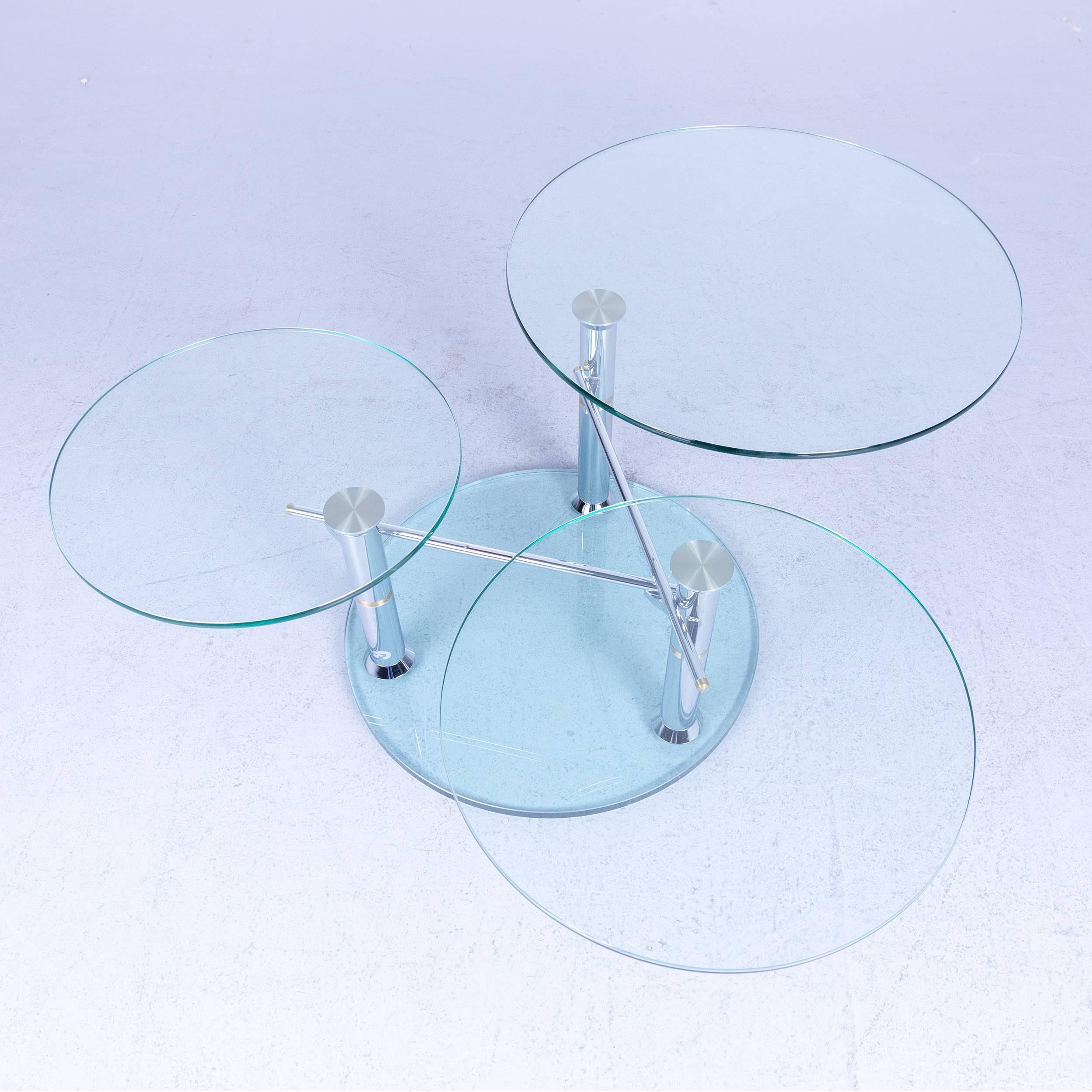 Draenert Intermezzo 1332 Designer Coffee Table Glass Series, Metamorphosen 3