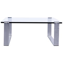 Draenert Klassik 1022 Coffee Table Glass Metal Grey