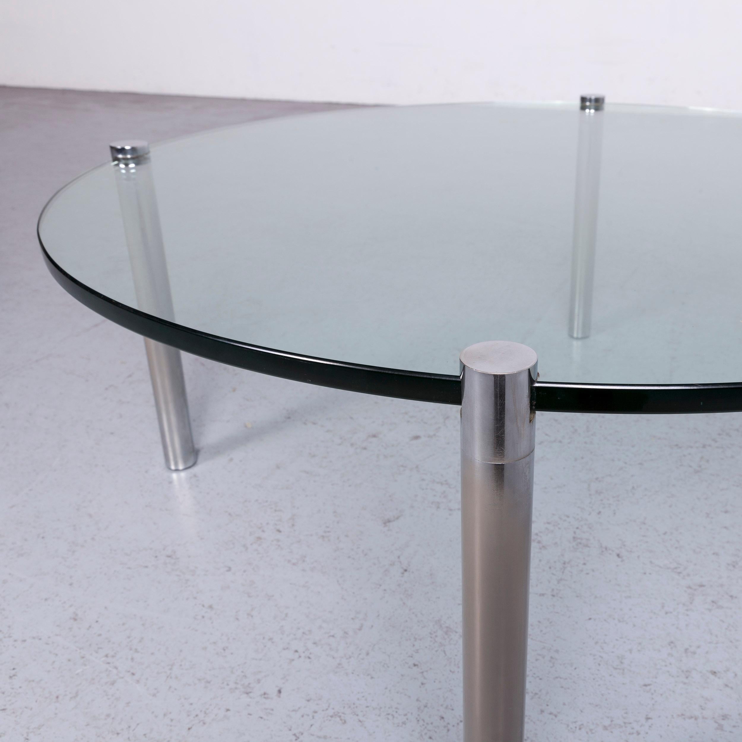 Draenert Klassik 1022 Designer Coffee Table Glass Chrome In Good Condition For Sale In Cologne, DE