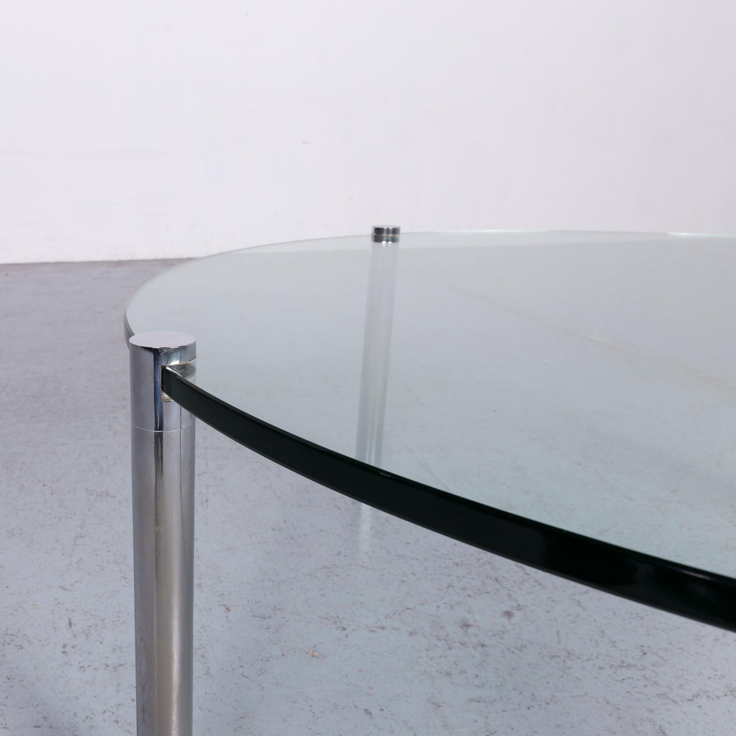 Contemporary Draenert Klassik 1022 Designer Coffee Table Glass Chrome For Sale