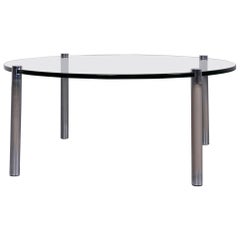 Draenert Klassik 1022 Designer Coffee Table Glass Chrome
