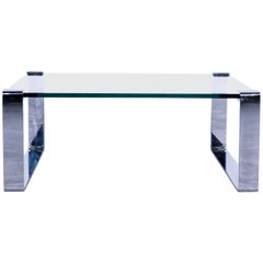 Draenert Klassik Coffee Table Glass Metal Grey