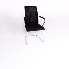 Draenert Santana Designer Fabric Armchair Black Chair Office Chair