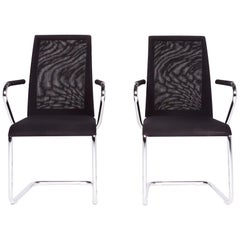 Draenert Santana Designer Fabric Armchair Black Chair Office Chair