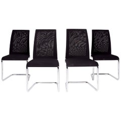 Draenert Santana Designer Fabric Armchair Set Black Chair