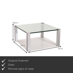 Draenert Socrates Glass Coffee Table Metal Table
