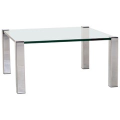 Draenert Socrates Glass Coffee Table Metal Table