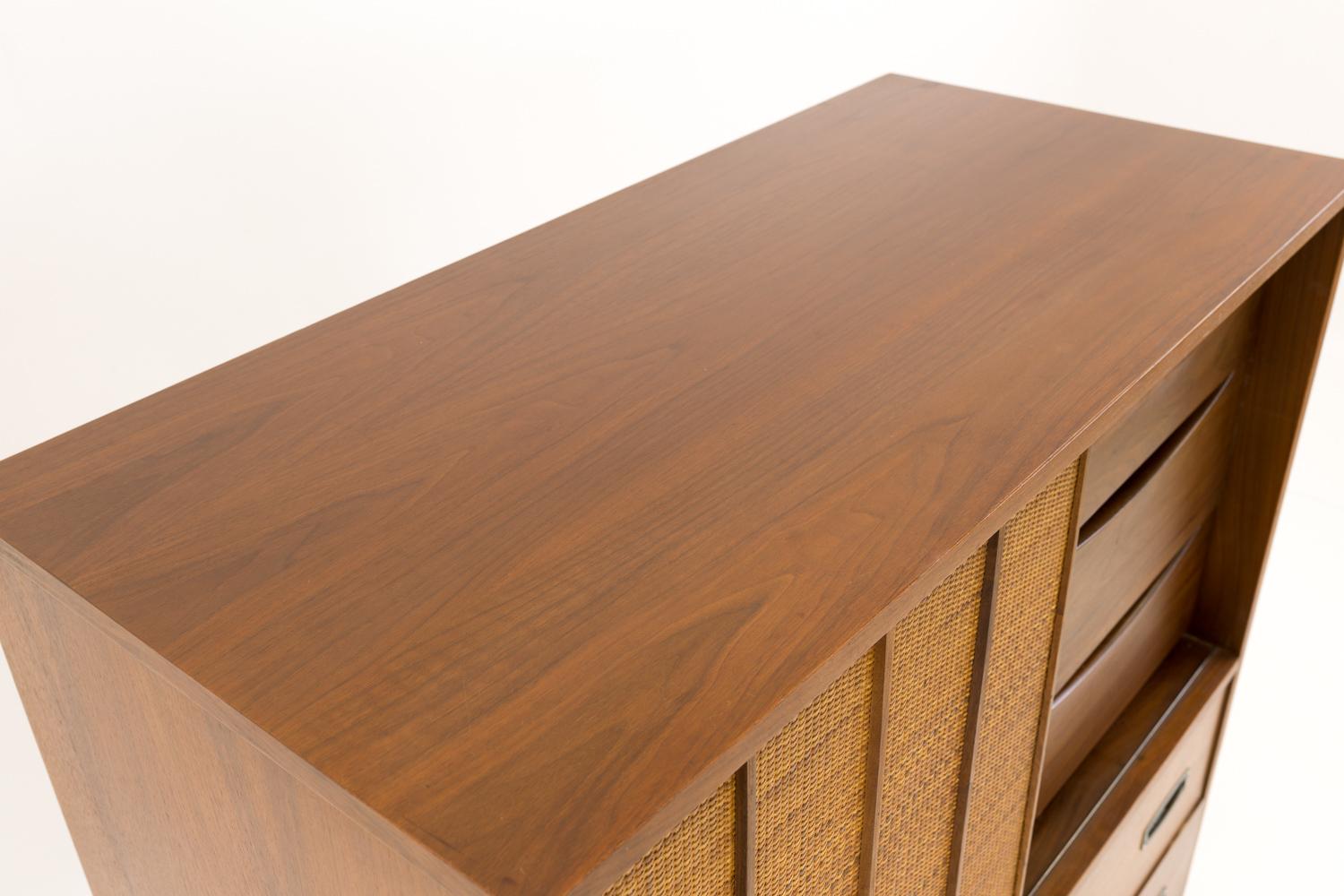 Canna Mainline by Hooker - Cassettiera Highboy a canne del Medio Secolo in vendita