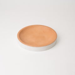 Draft Tray, Medium Square, Marble and Leather Table Top Valet Tray