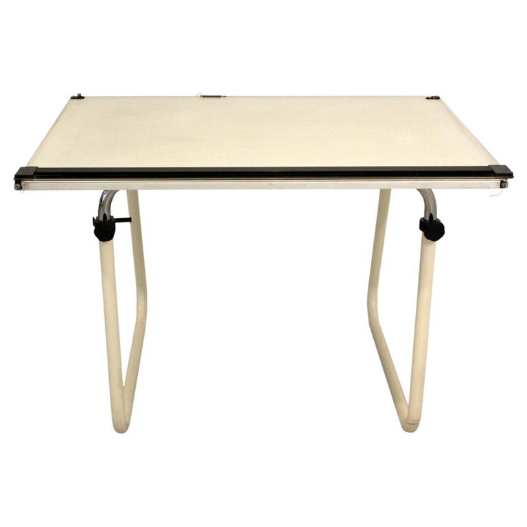 Drafting Board Drawing Adjustable Table and Straight Edge by Lolly Neolt, Italian at 1stDibs