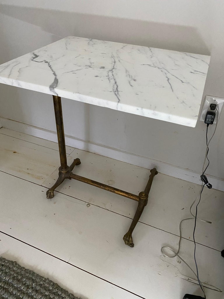 19th Century Drafting Table Base with Marble Top For Sale