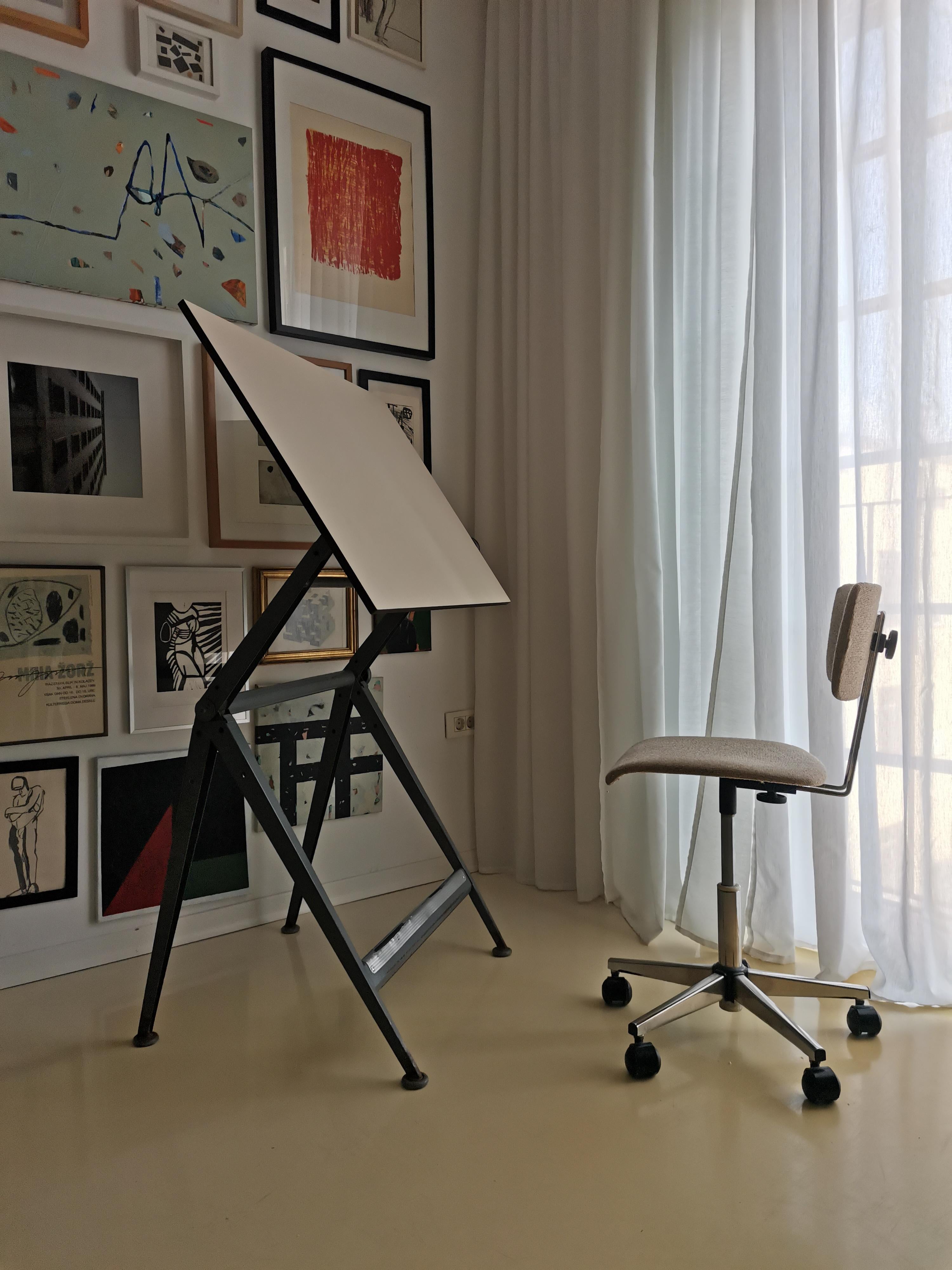 Mid-Century Modern Drafting Table by Kramer & Rietweld 1960s