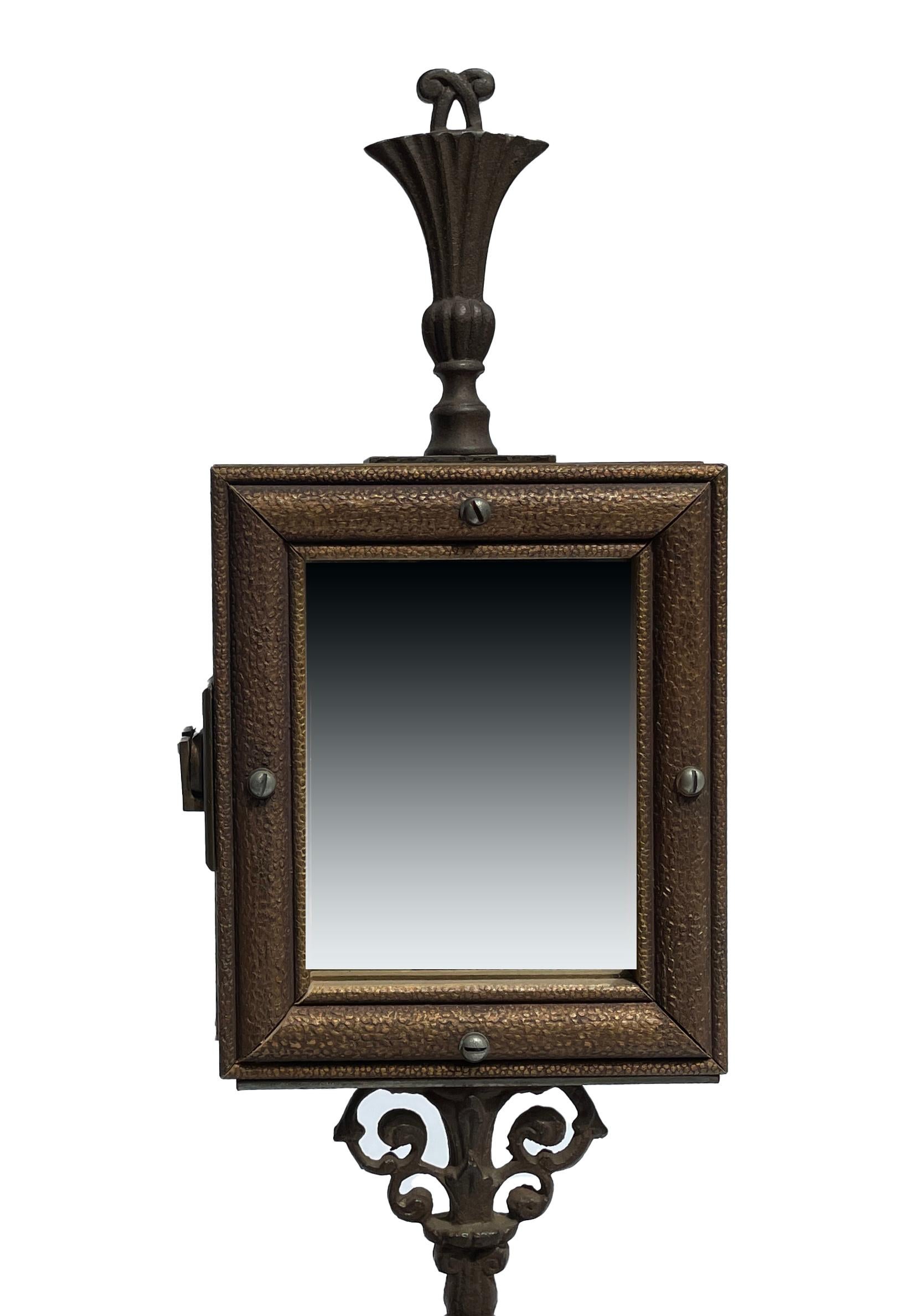 Vanity Mirror with Two Portrait Paintings and  Found Objects 4