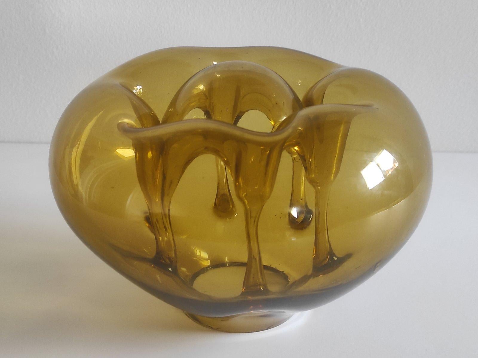 Dragan Drobnjak Jarrón Ikebana 1970s Vidrio artístico en venta 5
