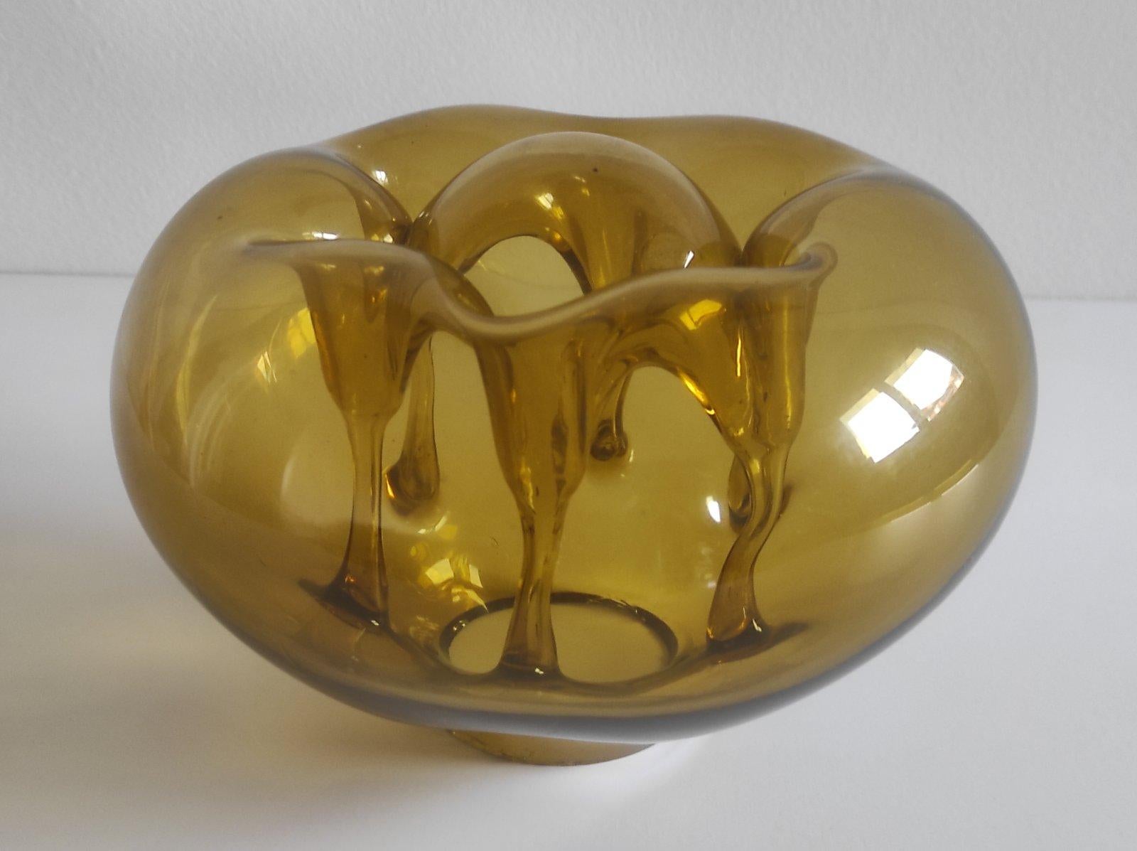 Dragan Drobnjak Jarrón Ikebana 1970s Vidrio artístico Serbio en venta