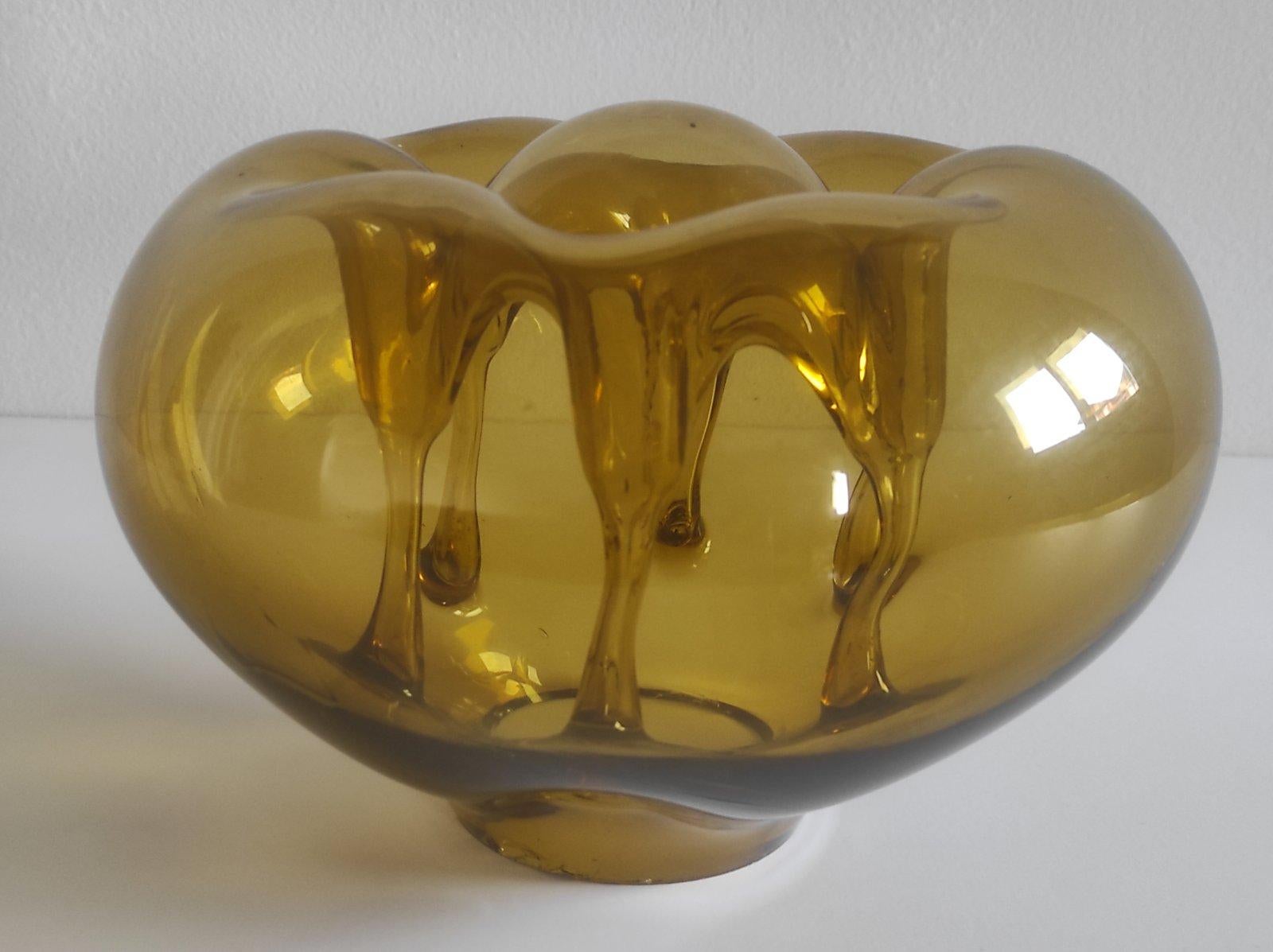 Dragan Drobnjak Jarrón Ikebana 1970s Vidrio artístico finales del siglo XX en venta