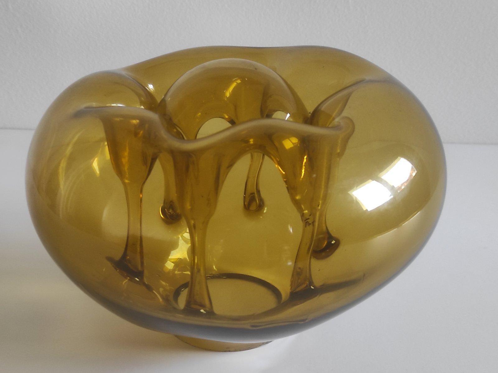 Dragan Drobnjak Jarrón Ikebana 1970s Vidrio artístico en venta 2