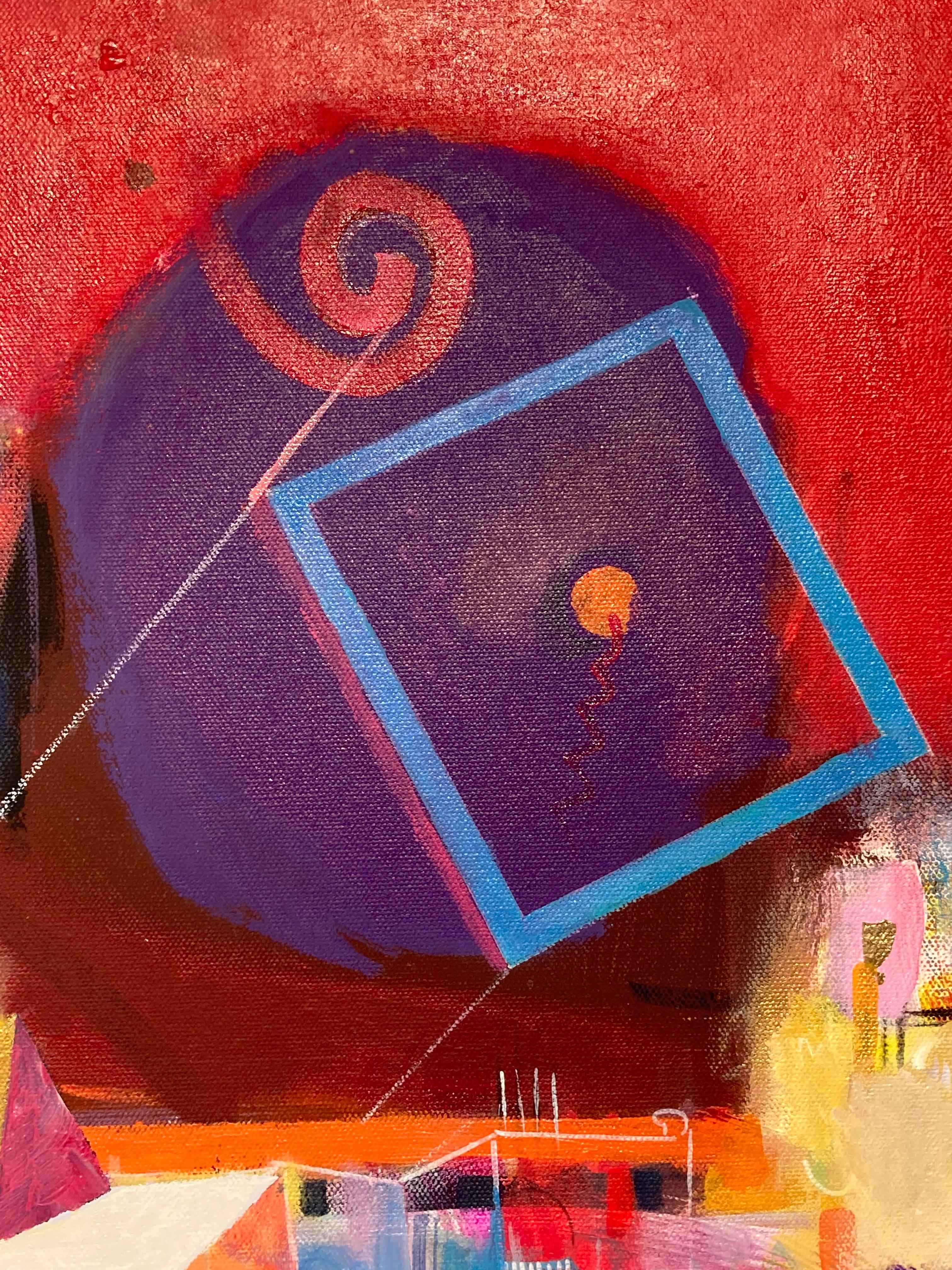 „Levitation“, Gemälde von Dragana Milovic, Acryl auf Leinwand, Gemälde, 2021 im Angebot 4