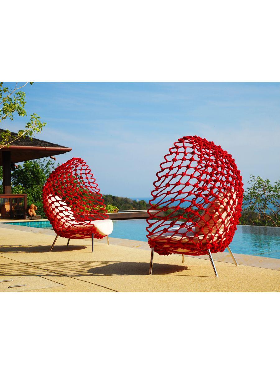 Dragnet Lounge Chair Outdoor by Kenneth Cobonpue In New Condition For Sale In Geneve, CH