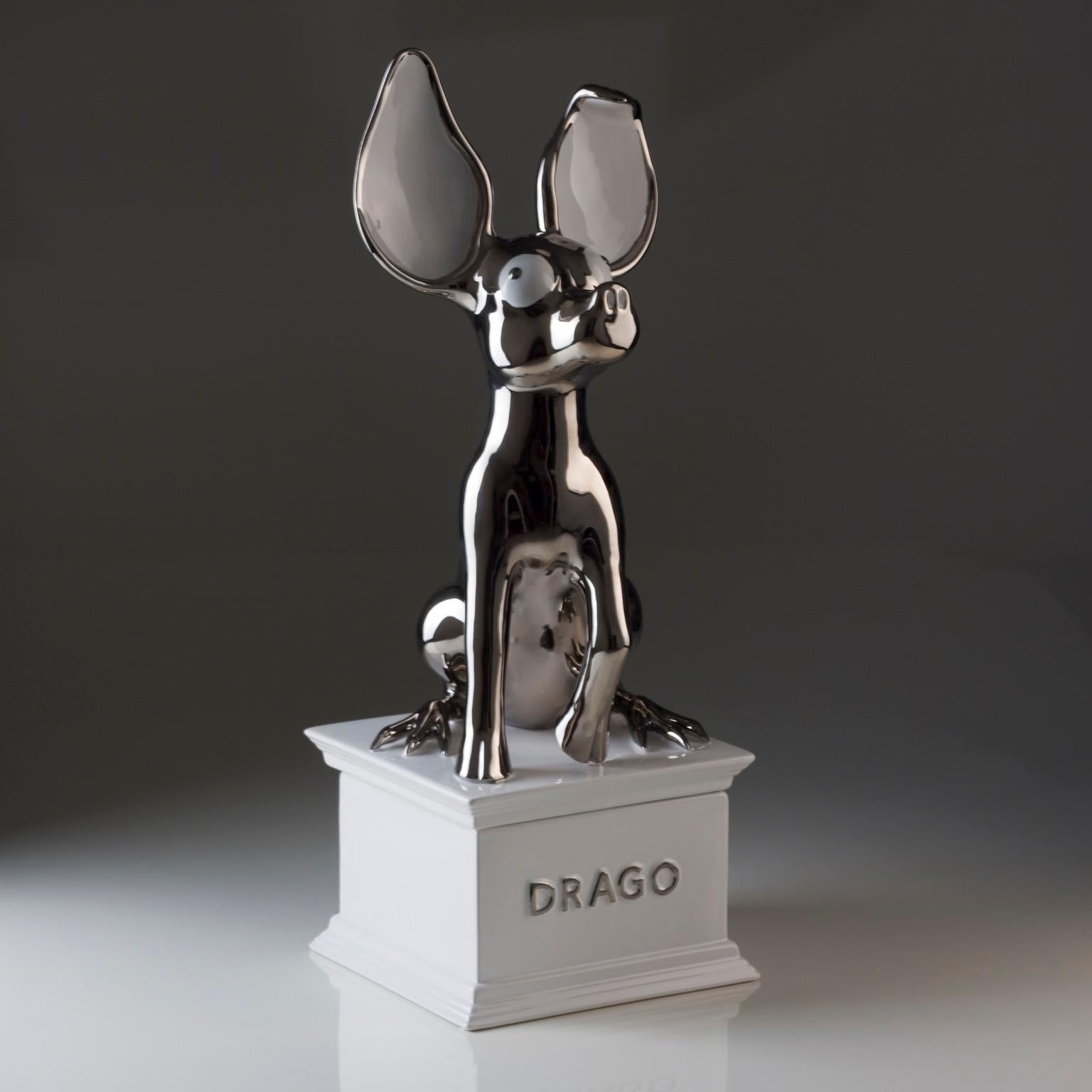Modern Drago Ceramic Sculpture by Matteo Cibic for Superego Editions, Italy For Sale