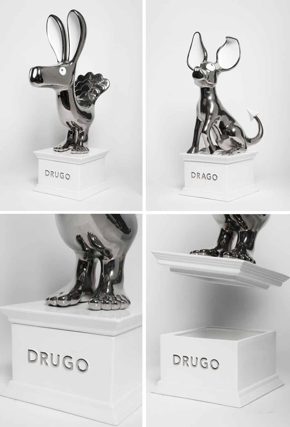 Italian Drago Ceramic Sculpture by Matteo Cibic for Superego Editions, Italy For Sale