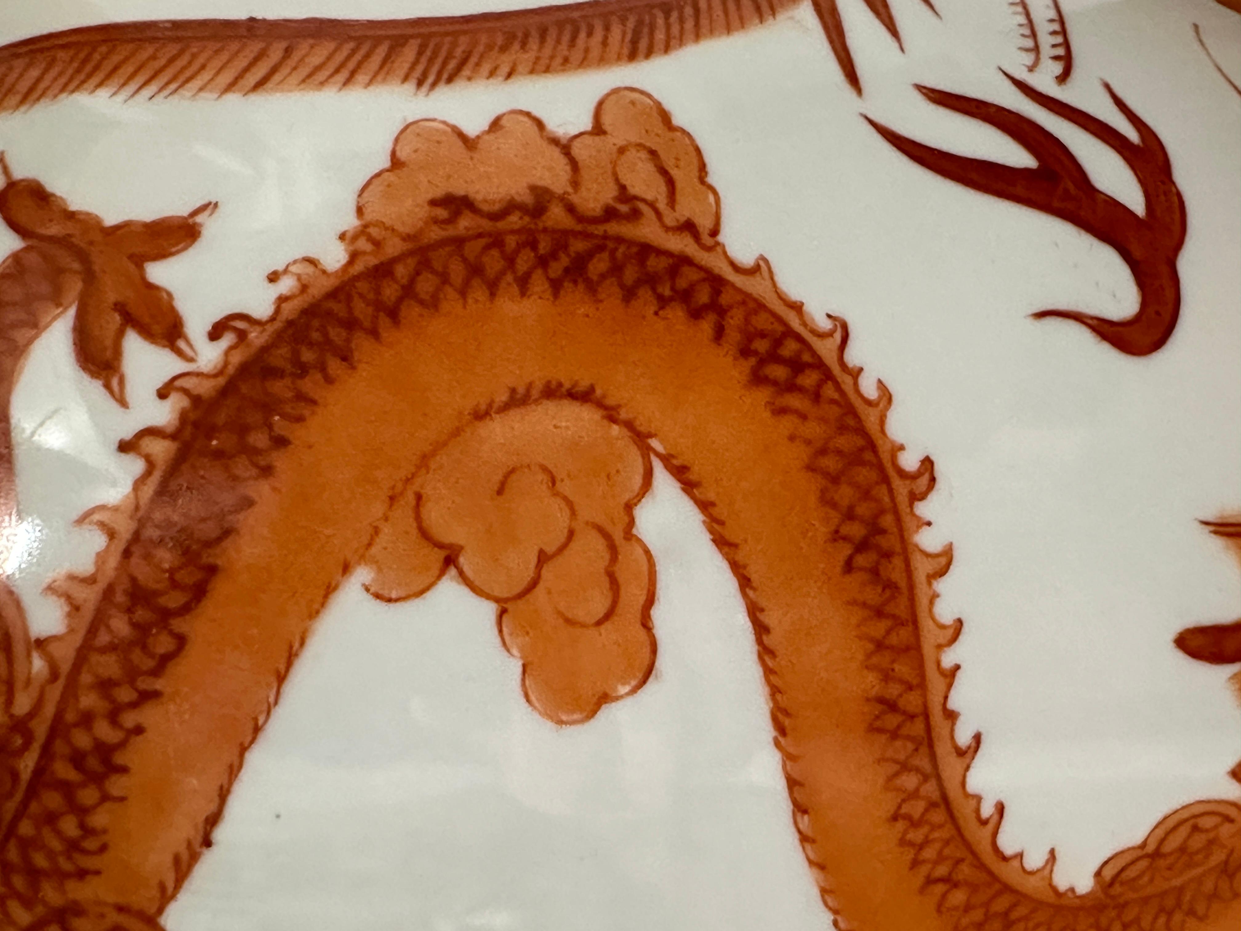Lampes en porcelaine de Chine à motif de dragon et de Phoenix 3