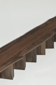 Dragon Bench Contemporary Bench in Black Walnut