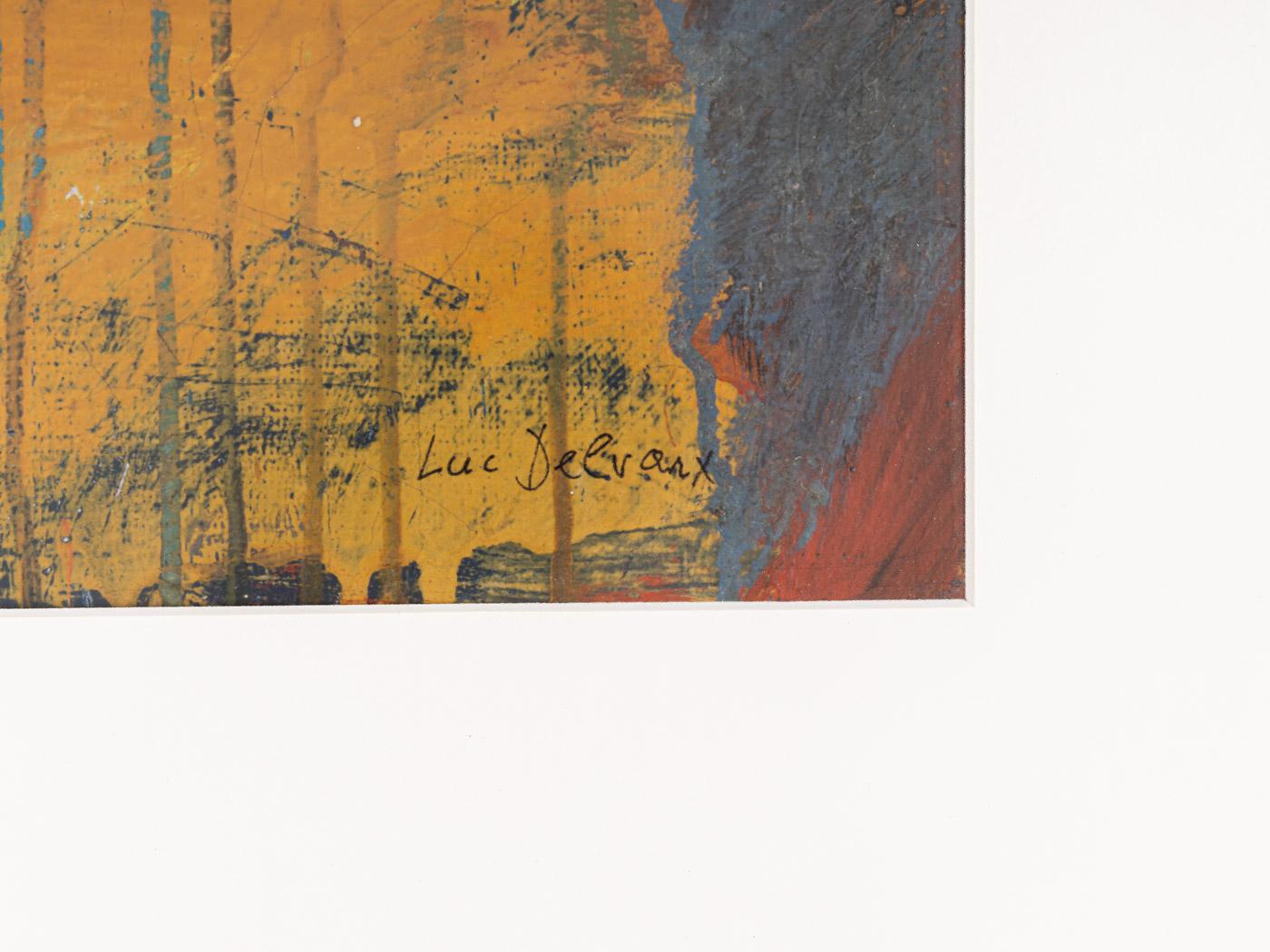 Drache von Luc Delvauc, Gemälde, Acryl auf Papier (20. Jahrhundert) im Angebot