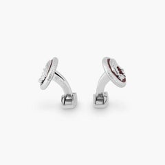 Gemelos Dragón con Cuero Borgoña