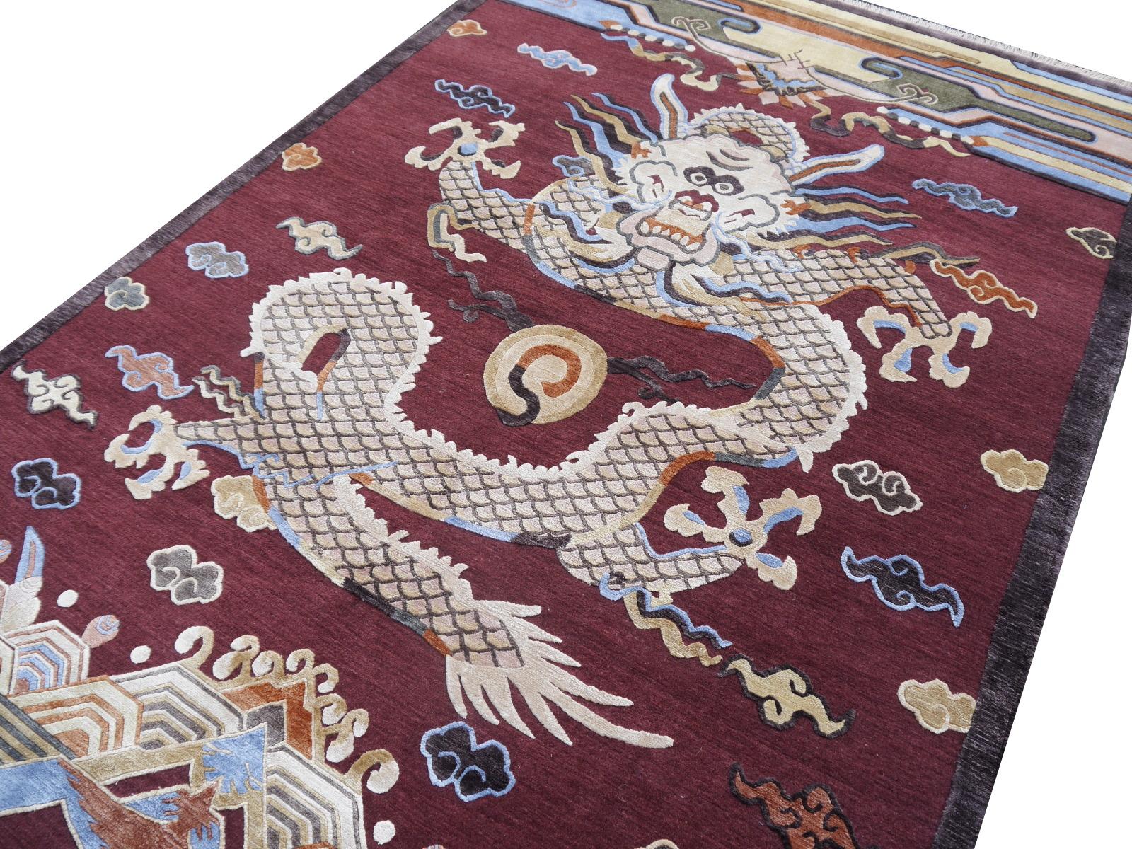 chinese dragon rug