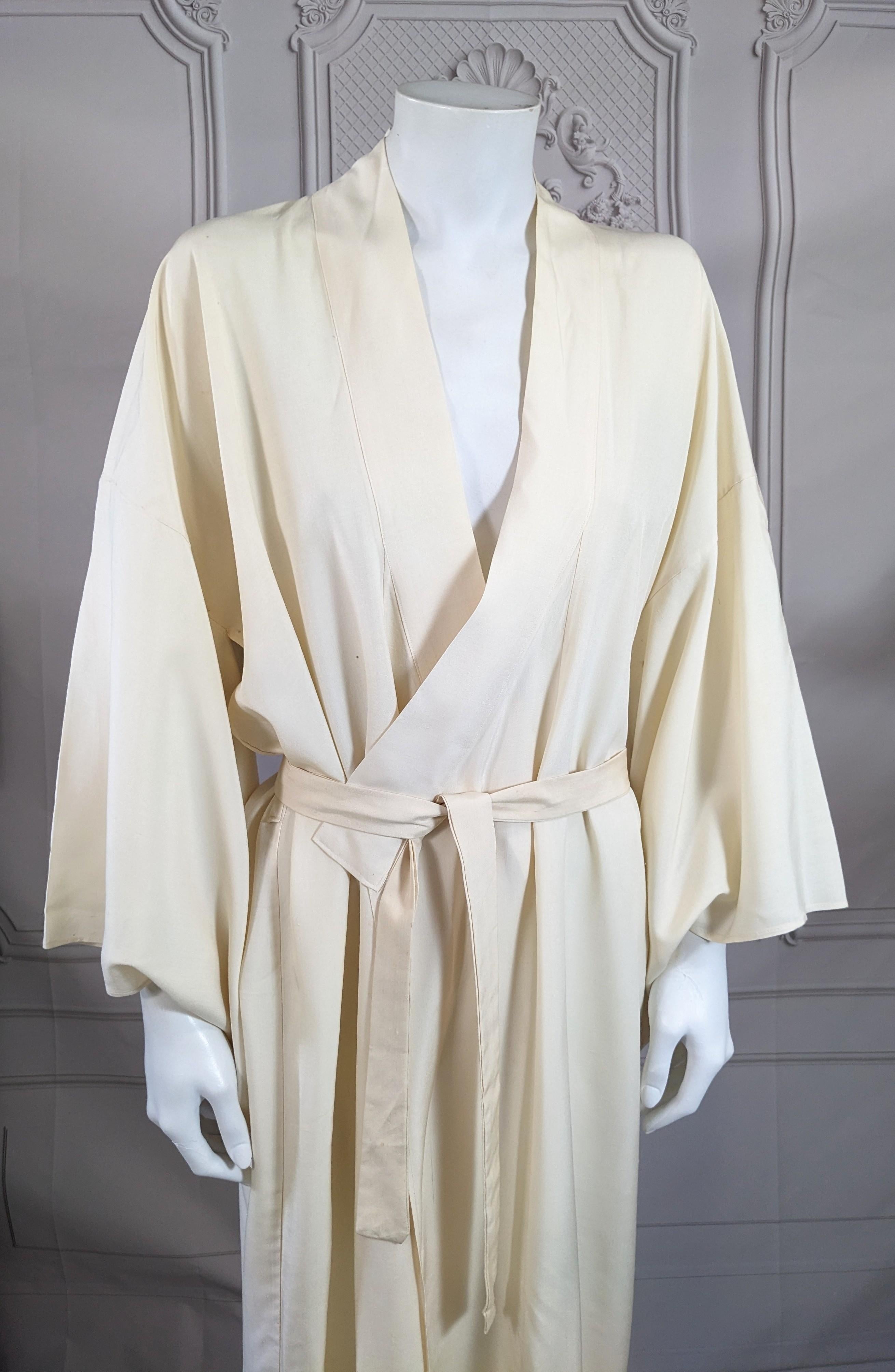 Gray Dragon Embroidered Kimono For Sale