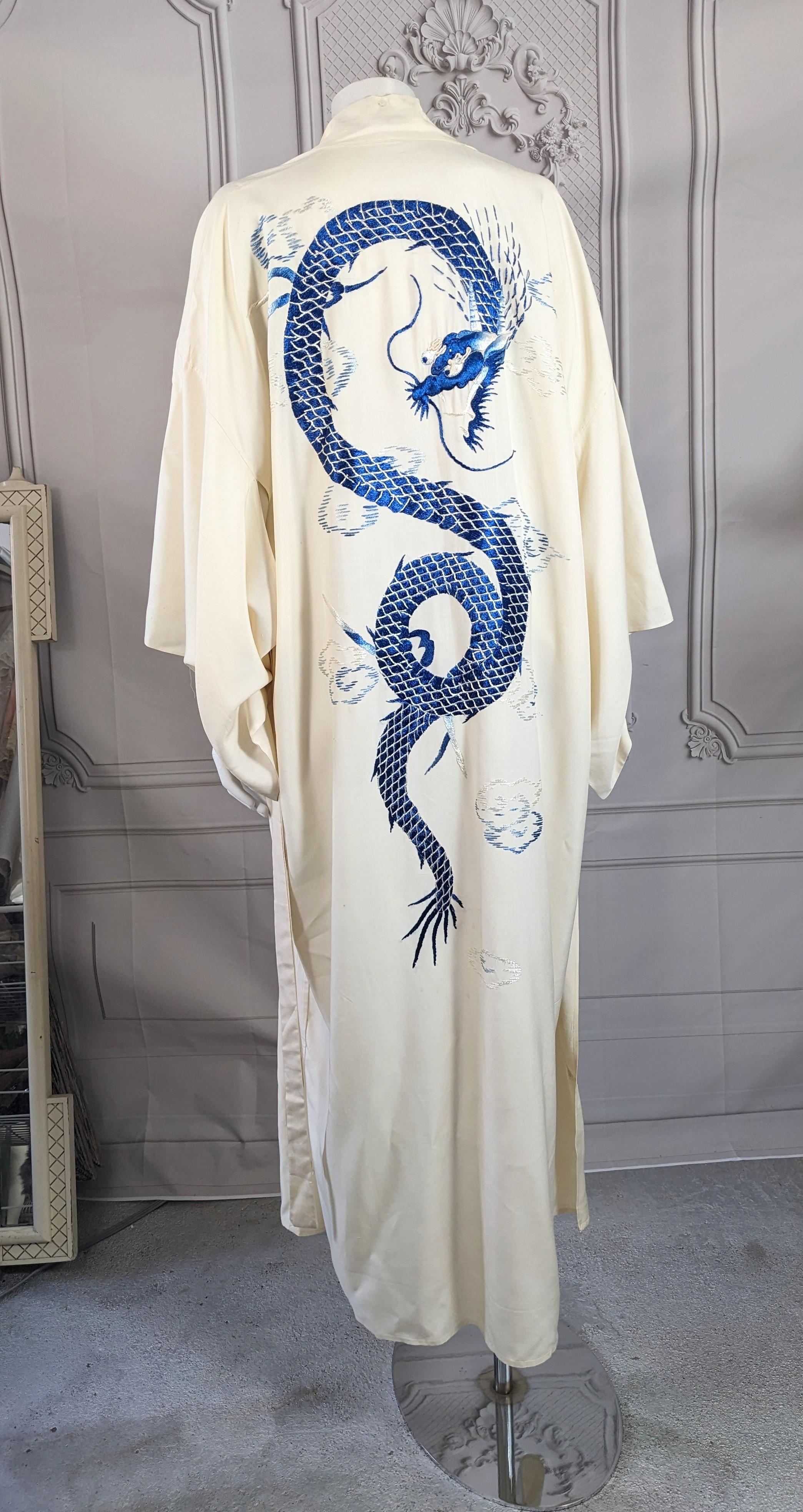 Dragon Embroidered Kimono For Sale 1