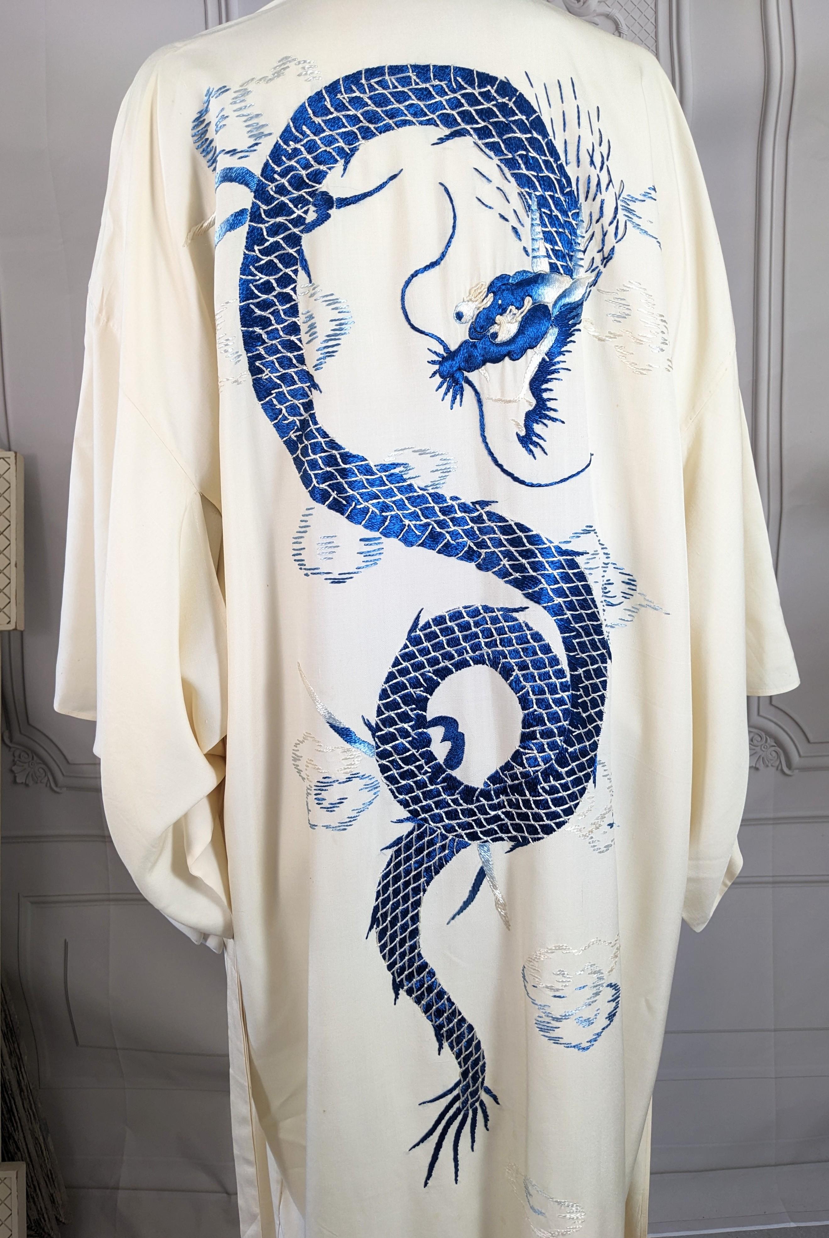 Dragon Embroidered Kimono For Sale 2