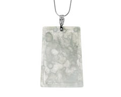 Ice Light Green Jadeite Jade Dragon Pendant , Certified Untreated