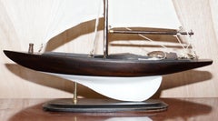 Dragon Olympic Sail Racer One Medium Hand Carved Wooden Model D F.17 Sailboat