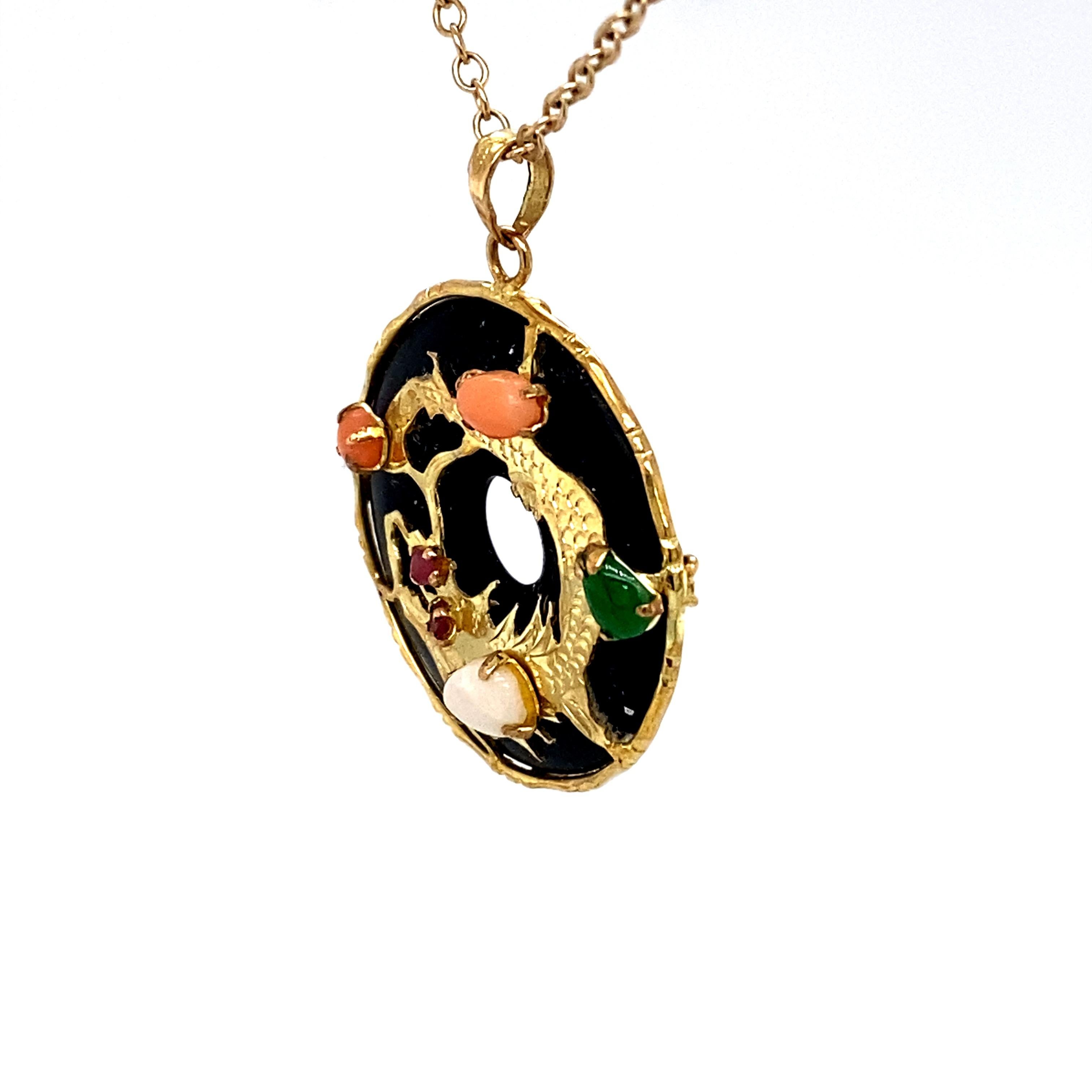 drachen anhänger gold