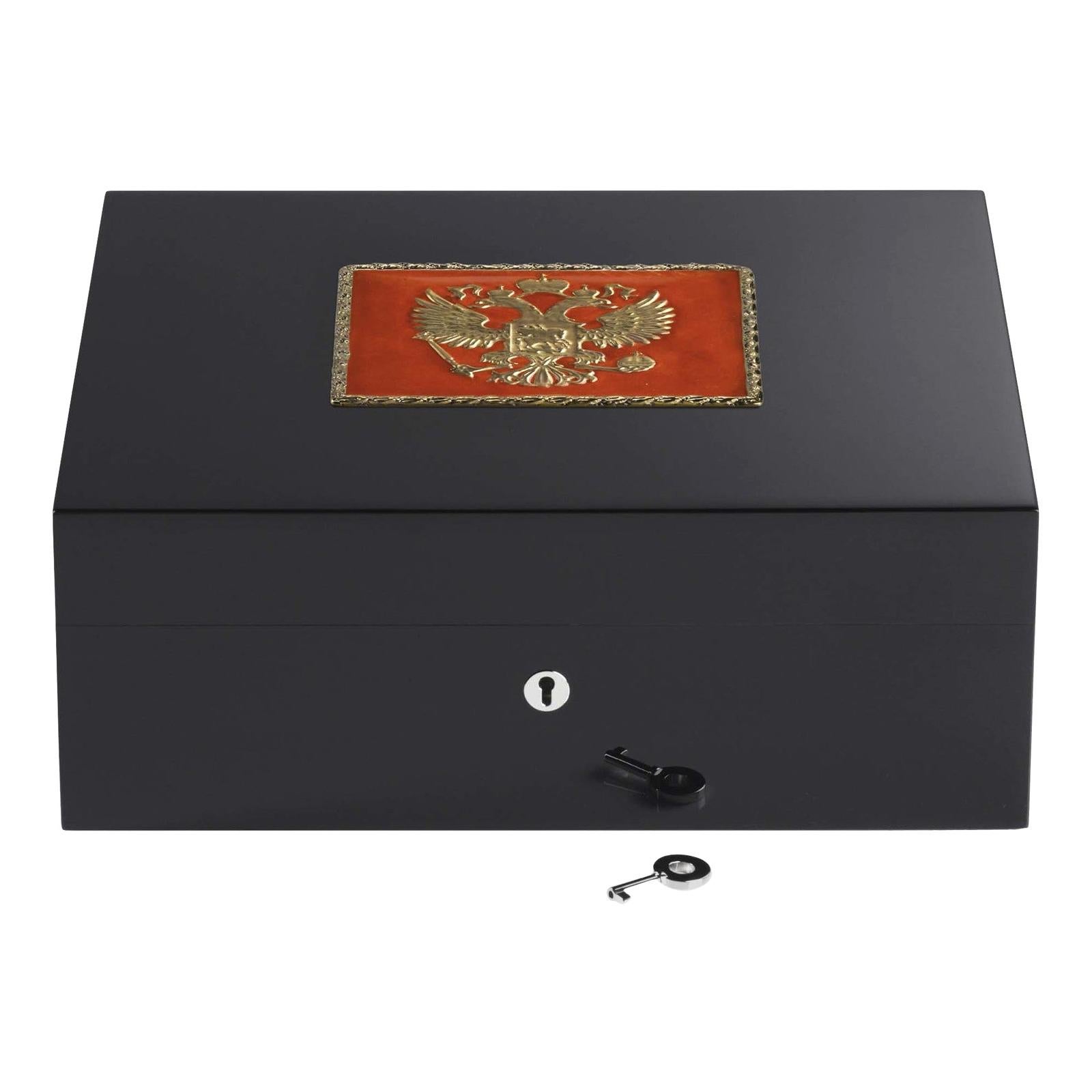 Dragon Red Humidor for 75 Cigars