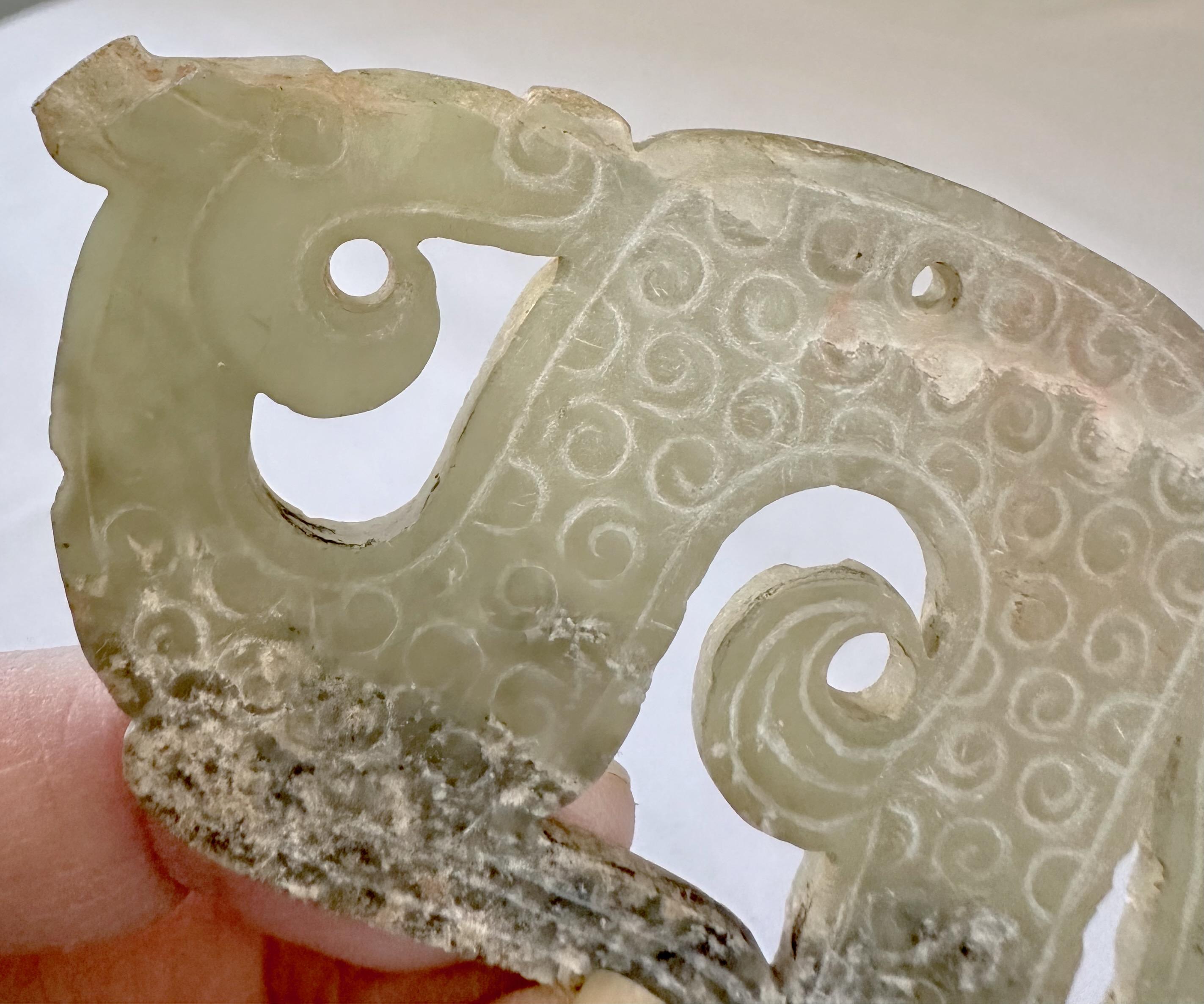 Dragon-Shaped Jade Pendant, Eastern Zhou Dynasty 6