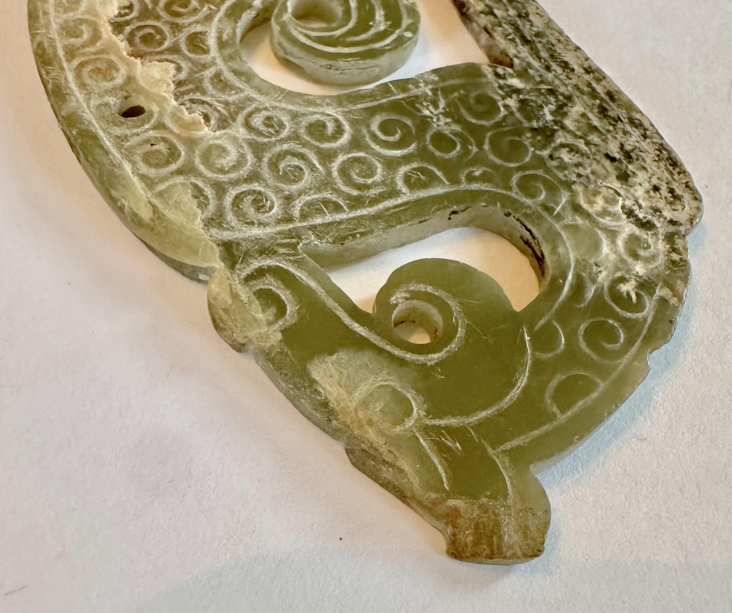 Dragon-Shaped Jade Pendant, Eastern Zhou Dynasty 9