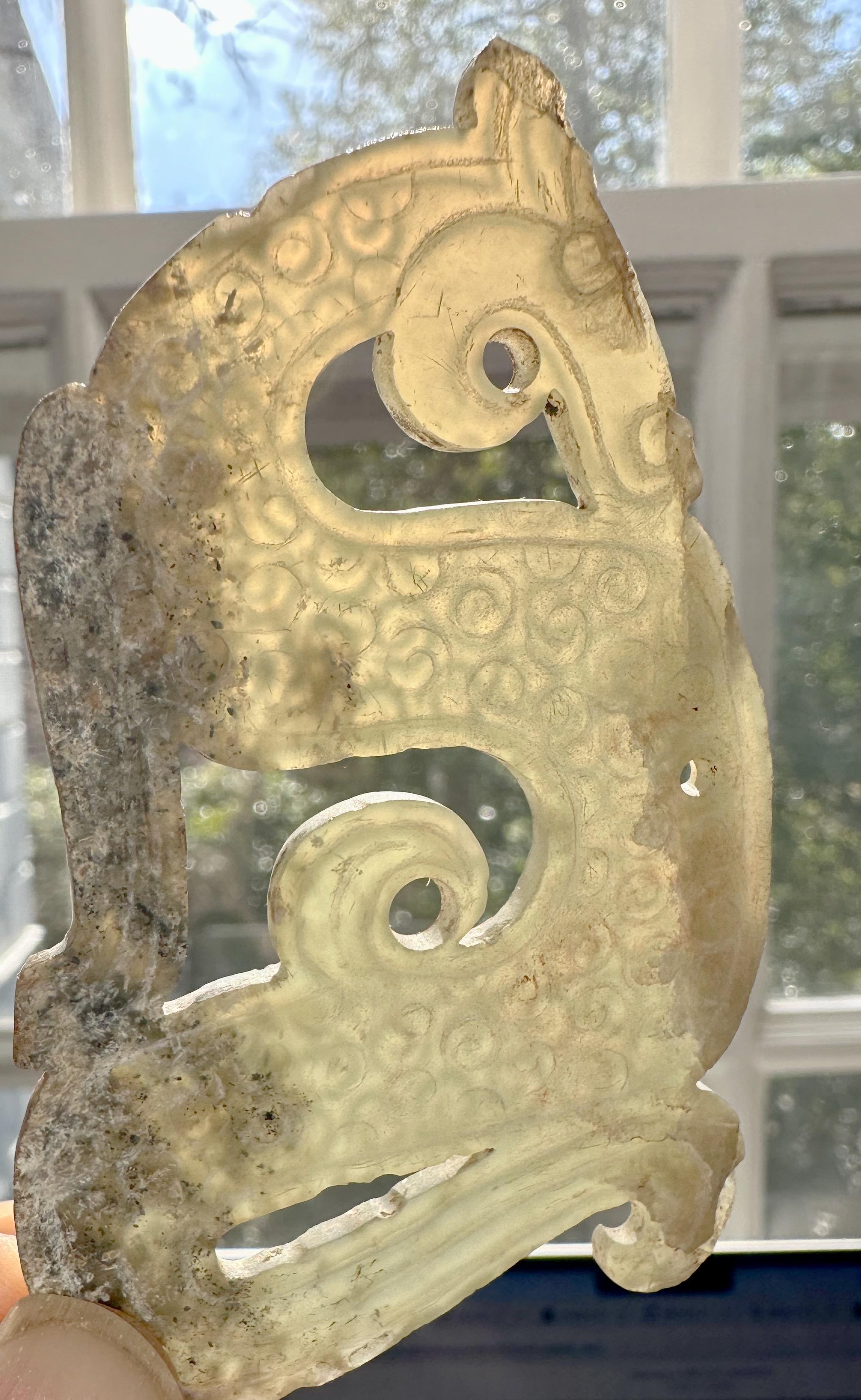 Dragon-Shaped Jade Pendant, Eastern Zhou Dynasty 12