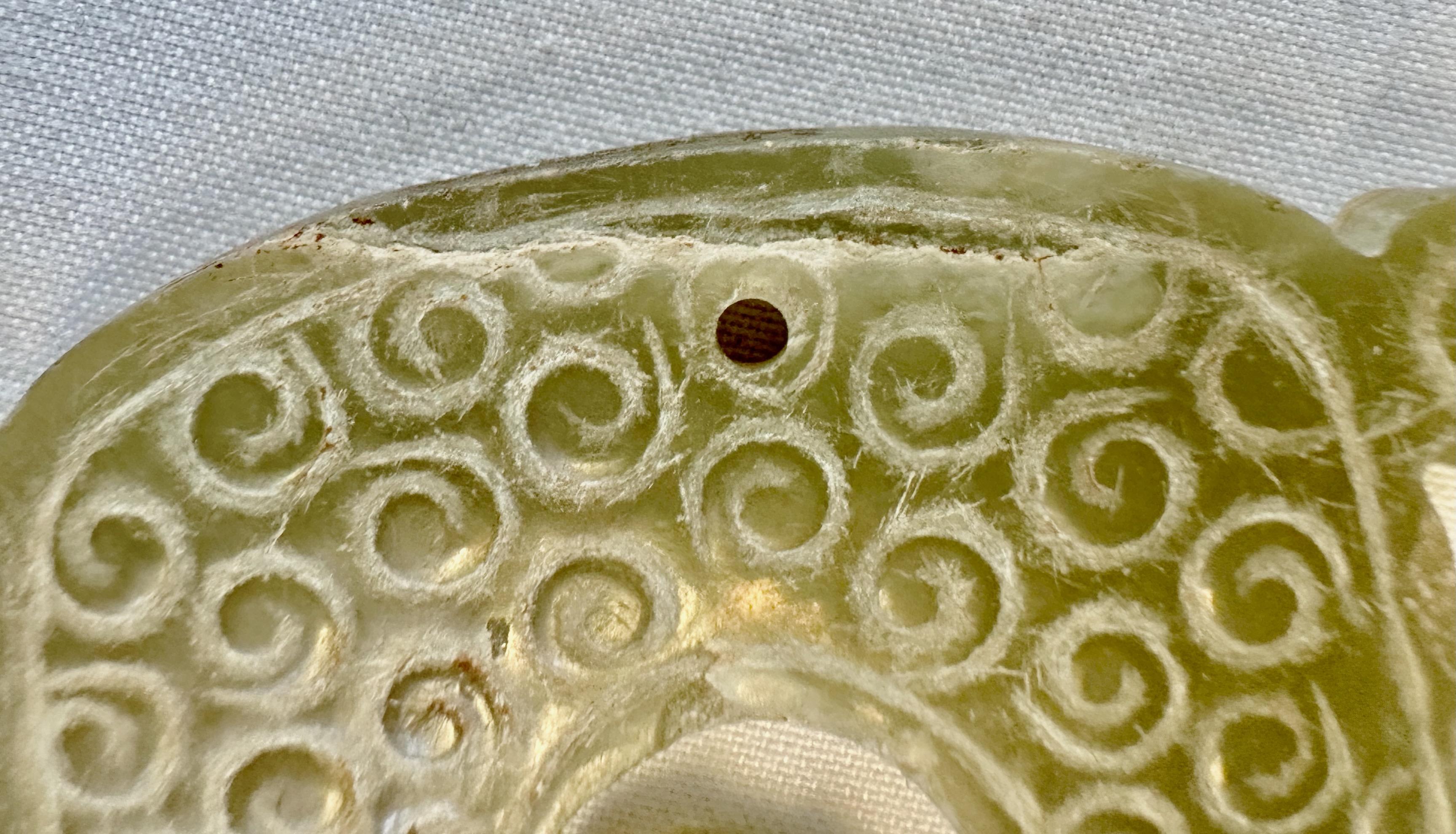 18th Century and Earlier Dragon-Shaped Jade Pendant, Eastern Zhou Dynasty
