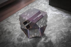 Handmade Stainless Steel Side Table by Anadora Lupo