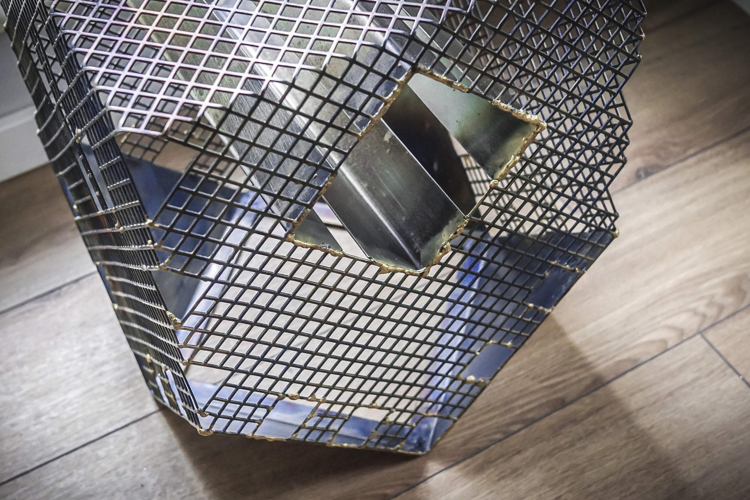 Handmade Stainless Steel Side Table by Anadora Lupo  For Sale 2