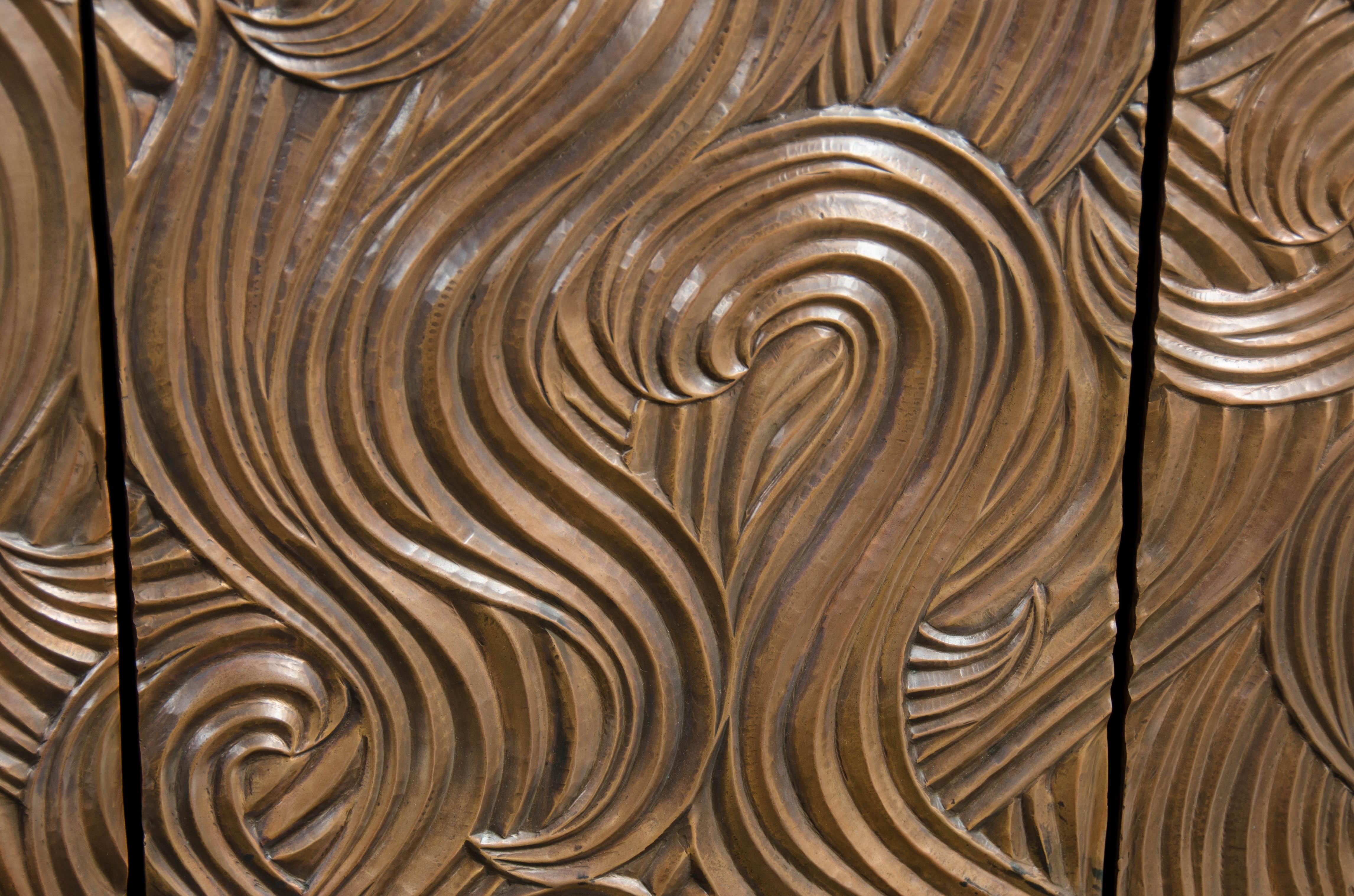 swirl two door cabinet