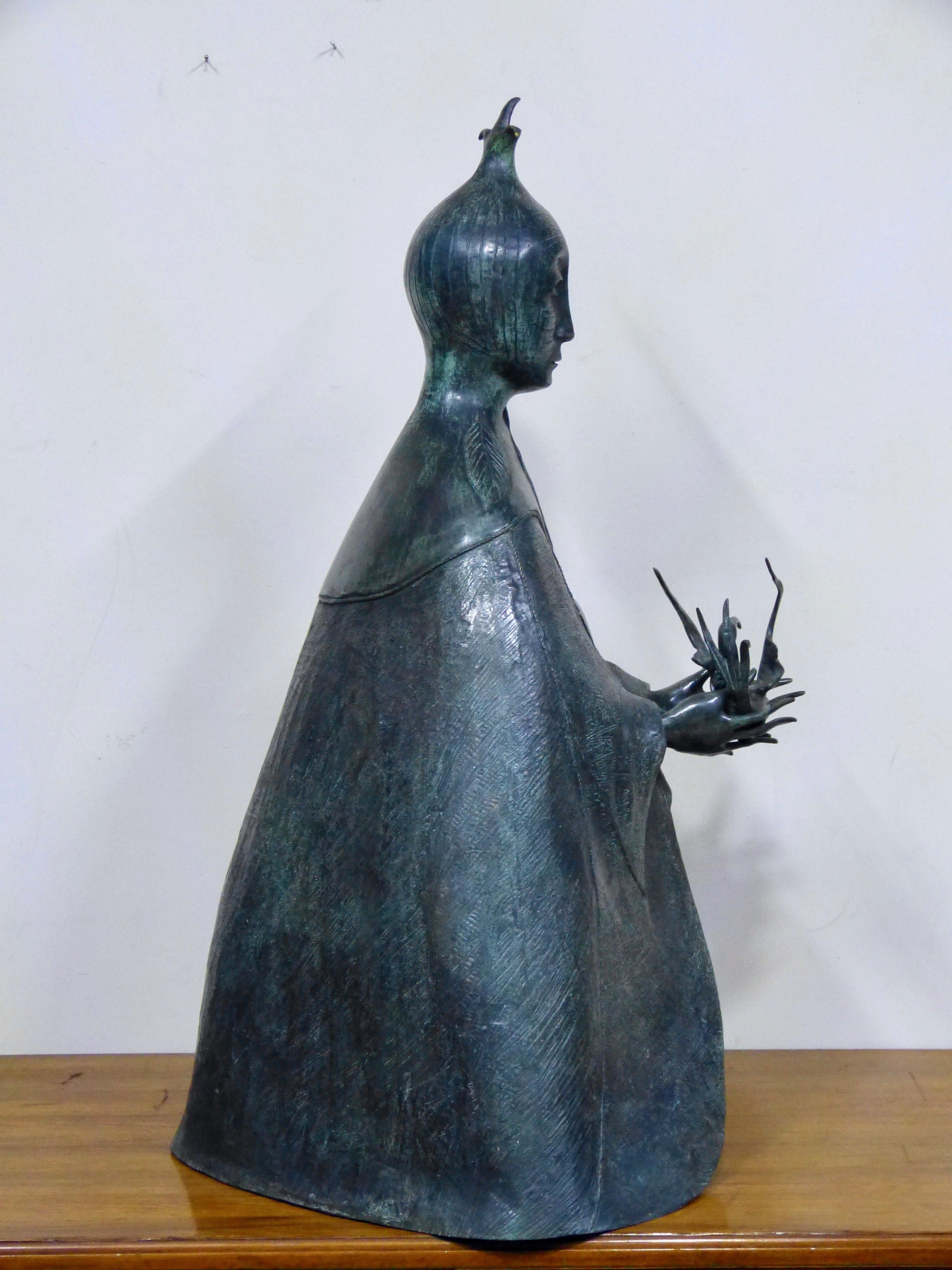 Contemporary La Dragoneza Surrealism Bronze Sculpture by Leonora Carrington, 2010 Ed. 8/10 For Sale