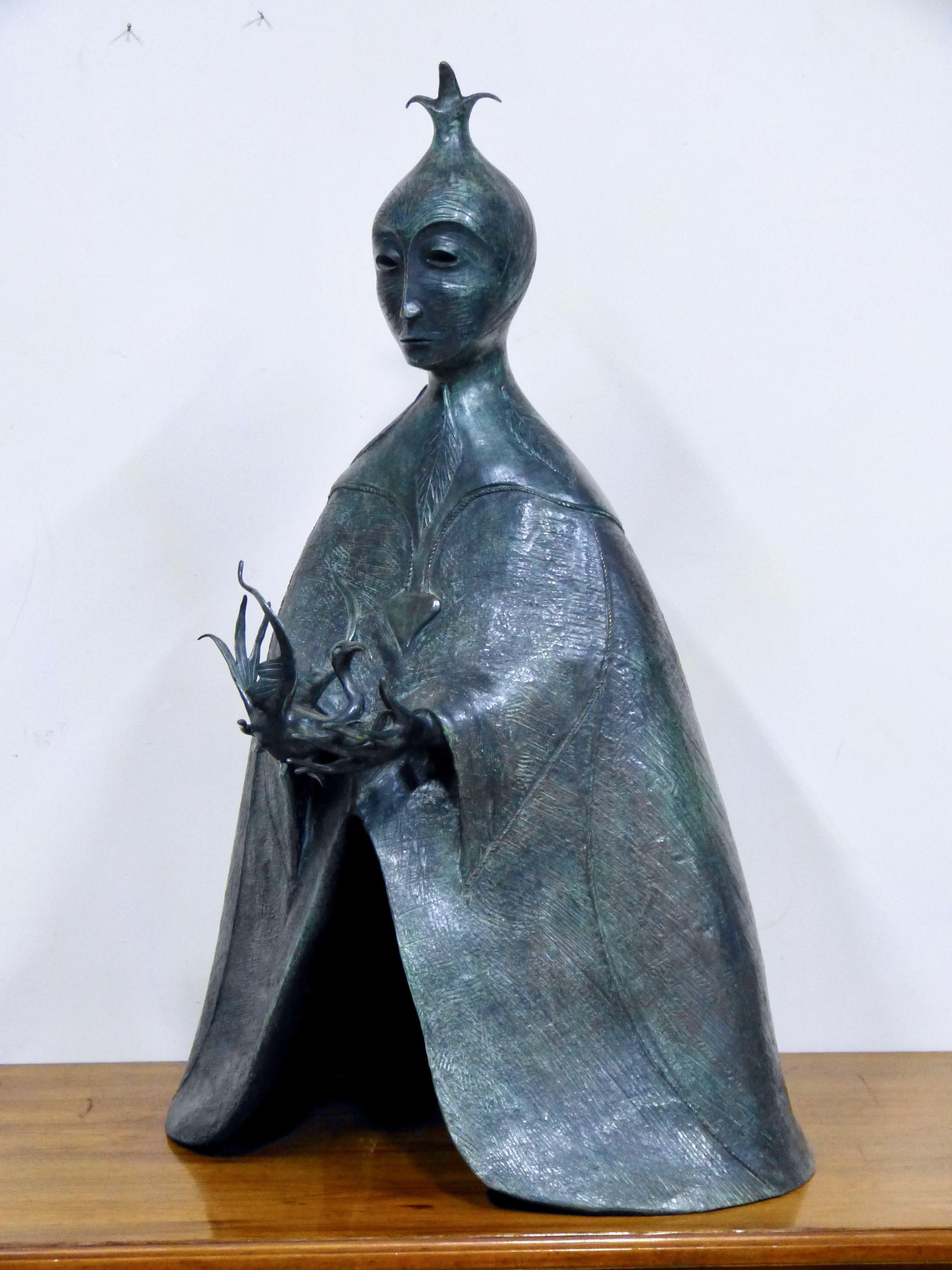 La Dragoneza Surrealism Bronze Sculpture by Leonora Carrington, 2010 Ed. 8/10 For Sale 1