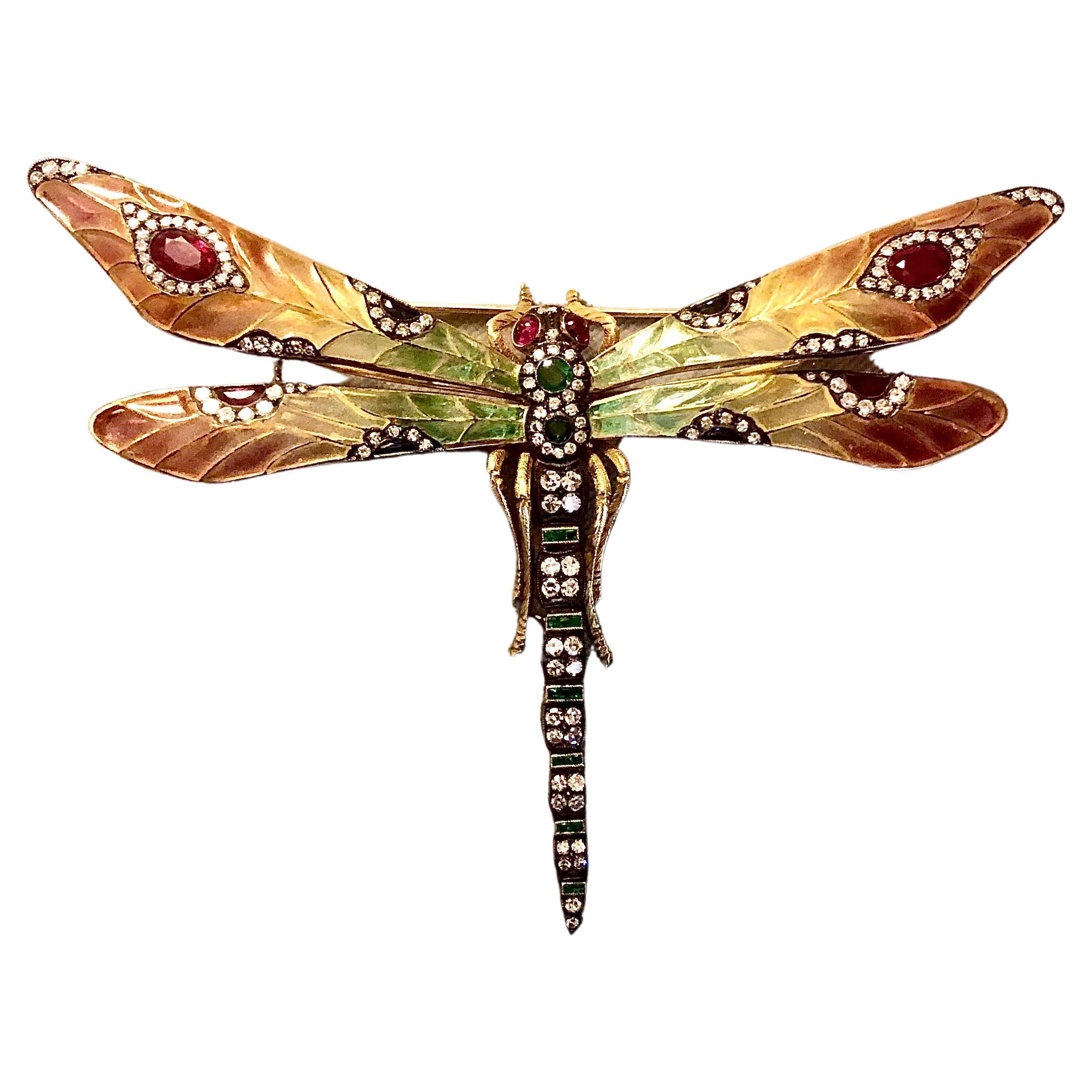 Dragonfly brooch