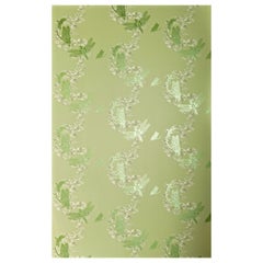 'Dragonfly' Contemporary, Traditional Wallpaper in Apple Green