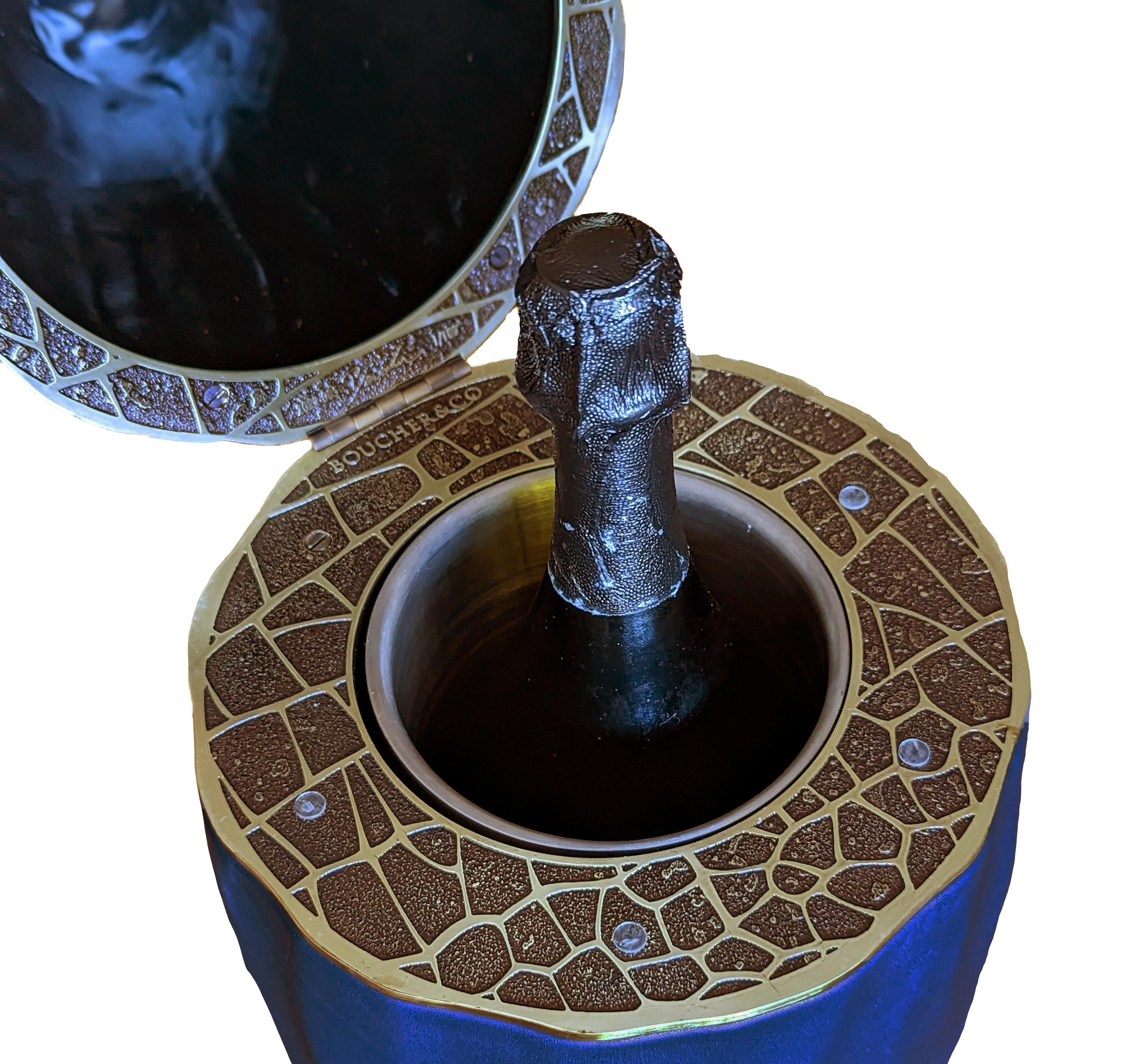 Eiskübel mit Libellenkühler für Champagner Magnum (1,5L) und Wein (Australisch) im Angebot